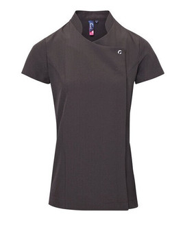 Premier Workwear PR683 - Elegant Feminine Fit Spa Tunic with Mandarin Collar