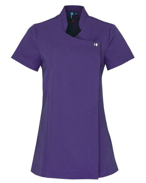 Premier Workwear PR683 - Elegant Feminine Fit Spa Tunic with Mandarin Collar