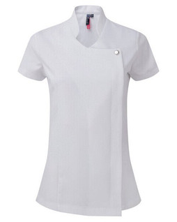 Premier Workwear PR683 - Elegant Feminine Fit Spa Tunic with Mandarin Collar