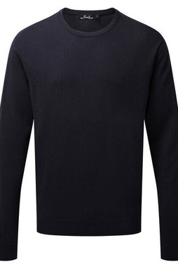 Premier Workwear PR692 - Mens Cotton Rich Crew Neck Fine Knit Sweater