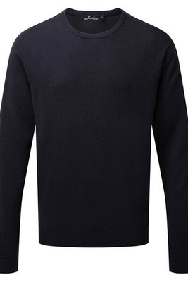 Premier Workwear PR692 - Men's Cotton Rich Crew Neck Fine Knit Sweater
