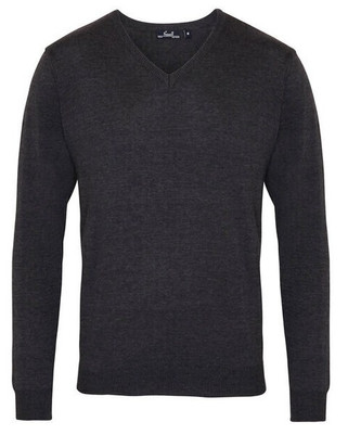 Premier Workwear PR694 - Mens Premium Cotton-Acrylic V-Neck Sweater