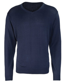 Premier Workwear PR694 - Mens Premium Cotton-Acrylic V-Neck Sweater