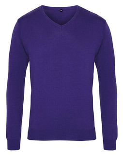 Premier Workwear PR694 - Mens Premium Cotton-Acrylic V-Neck Sweater