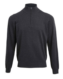 Premier Workwear PR695 - Mens Cotton-Acrylic Quarter Zip Knitted Sweater