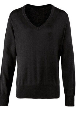 PREMIER WORKWEAR PR696 - LADIES KNITTED V-NECK SWEATER