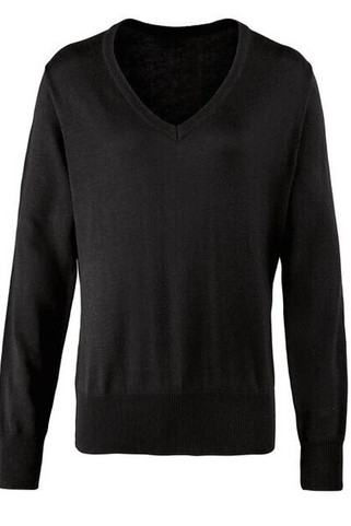 PREMIER WORKWEAR PR696 - LADIES KNITTED V-NECK SWEATER
