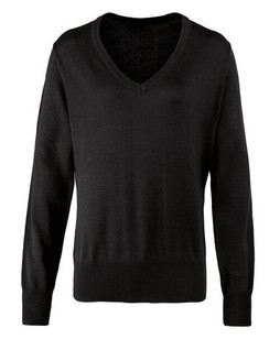 PREMIER WORKWEAR PR696 - LADIES KNITTED V-NECK SWEATER