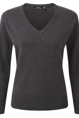 PREMIER WORKWEAR PR696 - LADIES KNITTED V-NECK SWEATER