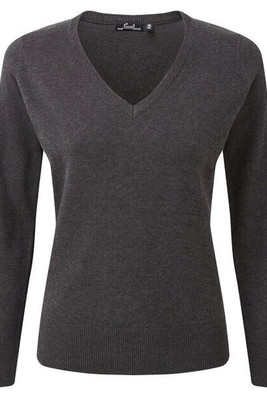 PREMIER WORKWEAR PR696 - LADIES KNITTED V-NECK SWEATER