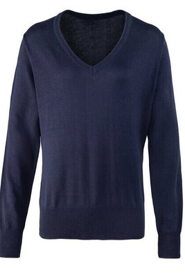 PREMIER WORKWEAR PR696 - LADIES KNITTED V-NECK SWEATER