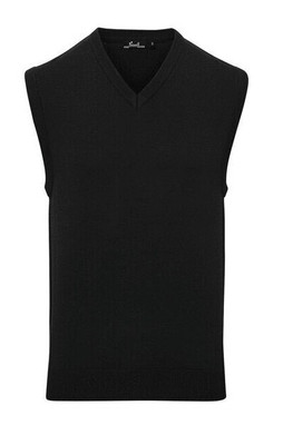 Premier Workwear PR699 - Mens Classic V-Neck Sleeveless Knit Sweater