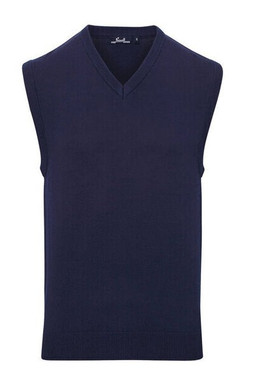 Premier Workwear PR699 - Mens Classic V-Neck Sleeveless Knit Sweater
