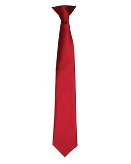 Premier Workwear PR755 - Elegant Satin Clip-On Tie for Formal Occasions