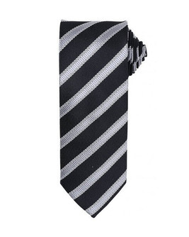 Premier Workwear PR783 - Elegant Waffle Stripe Polyester Necktie