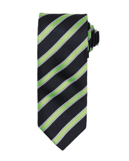 Premier Workwear PR783 - Elegant Waffle Stripe Polyester Necktie