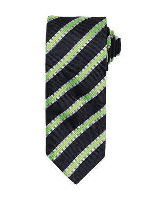 Premier Workwear PR783 - Elegant Waffle Stripe Polyester Necktie