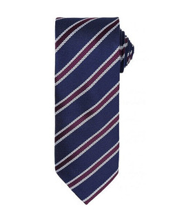 Premier Workwear PR783 - Elegant Waffle Stripe Polyester Necktie