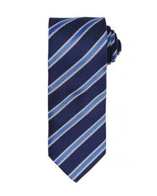 Premier Workwear PR783 - Elegant Waffle Stripe Polyester Necktie