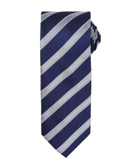 Premier Workwear PR783 - Elegant Waffle Stripe Polyester Necktie