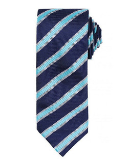 Premier Workwear PR783 - Elegant Waffle Stripe Polyester Necktie