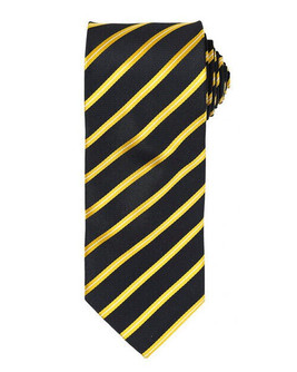Premier Workwear PR784 - Elegant Sports Stripe Polyester Tie for Men