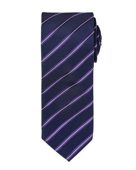 Premier Workwear PR784 - Elegant Sports Stripe Polyester Tie for Men