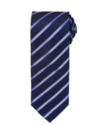 Premier Workwear PR784 - Elegant Sports Stripe Polyester Tie for Men