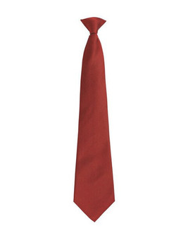 Premier Workwear PR785 - Classic Polyester Clip-On Tie for Men - 4/10cm Blade