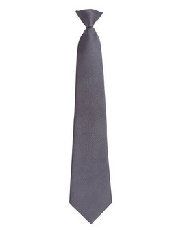 Premier Workwear PR785 - Classic Polyester Clip-On Tie for Men - 4/10cm Blade