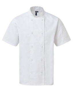 Premier Workwear PR902 - Professional Coolchecker Chef Jacket with Short Sleeves