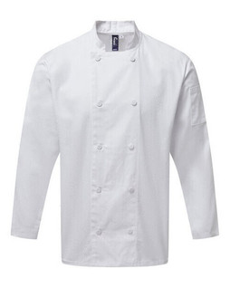 Premier Workwear PR903 - Professional Chefs Long Sleeve Jacket with Mesh Back