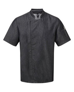 Premier Workwear PR906 - Professional Chefs Short Sleeve Zip Jacket