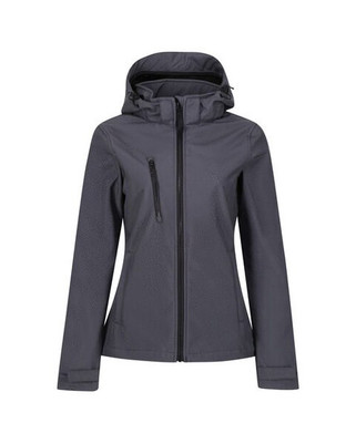 REGATTA TRA702 - LADIES VENTURER 3 LAYER HOODED SOFTSHELL