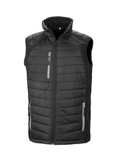 Result R238X - Eco-Friendly Black Softshell Gilet with Recycled Padding