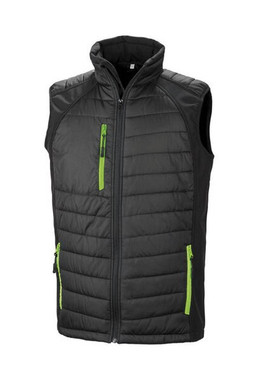 Result R238X - Eco-Friendly Black Softshell Gilet with Recycled Padding