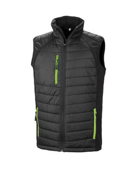 Result R238X - Eco-Friendly Black Softshell Gilet with Recycled Padding
