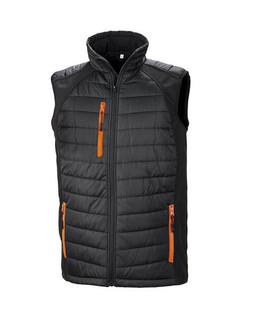 Result R238X - Eco-Friendly Black Softshell Gilet with Recycled Padding