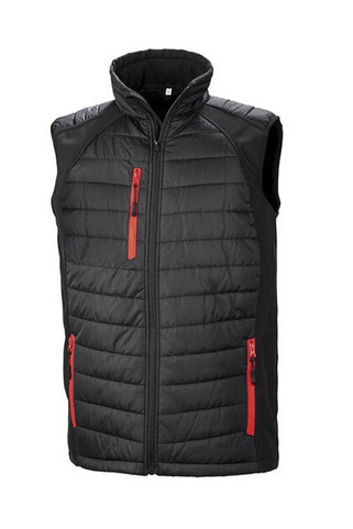 Result R238X - Eco-Friendly Black Softshell Gilet with Recycled Padding