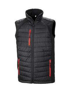 Result R238X - Eco-Friendly Black Softshell Gilet with Recycled Padding