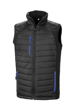 Result R238X - Eco-Friendly Black Softshell Gilet with Recycled Padding