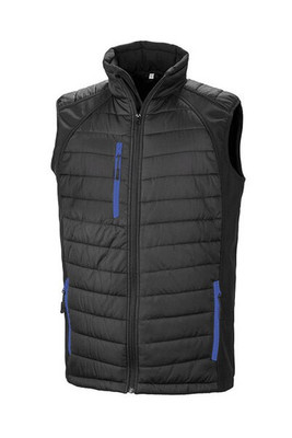 Result R238X - Eco-Friendly Black Softshell Gilet with Recycled Padding