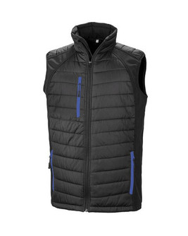 Result R238X - Eco-Friendly Black Softshell Gilet with Recycled Padding