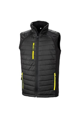 Result R238X - Eco-Friendly Black Softshell Gilet with Recycled Padding