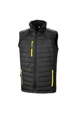 Result R238X - Eco-Friendly Black Softshell Gilet with Recycled Padding