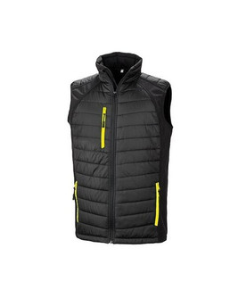 Result R238X - Eco-Friendly Black Softshell Gilet with Recycled Padding