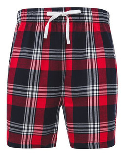Skinni Fit SF082 - Mens Comfortable Tartan Cotton Lounge Shorts