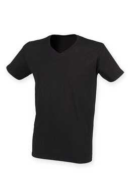 Skinni Fit SF122 - Mens Premium Soft Stretch V-Neck Longline Tee