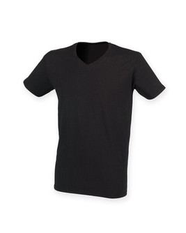 Skinni Fit SF122 - Men's Premium Soft Stretch V-Neck Longline Tee