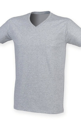 Skinni Fit SF122 - Men's Premium Soft Stretch V-Neck Longline Tee